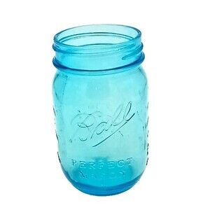 Ball Perfect Mason Pint Jar Blue 1913-1915 100 Years Of American Heritage USA